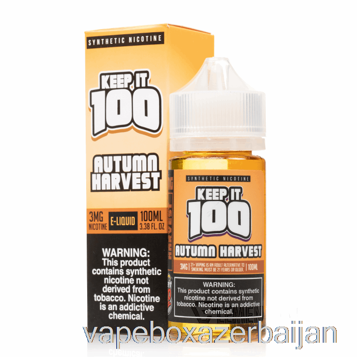 Vape Smoke Autumn Harvest - Keep It 100 E-Liquid - 100mL 6mg